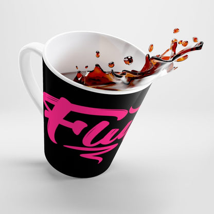 Fluffy Latte mug- Black/Pink Mug Printify 