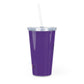 Fluffy Plastic Tumbler with Straw Mug Printify 