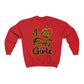 I Love Fluffy Girls Small-5xL Unisex Heavy Blend™ Crewneck Sweatshirt Sweatshirt Printify Red S 