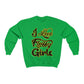 I love Fluffy Girls Unisex Heavy Blend™ Crewneck Sweatshirt Sweatshirt Printify S Irish Green 