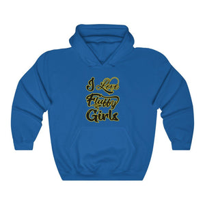 I love Fluffy Girls Unisex Heavy Blend™ Hooded Sweatshirt Hoodie Printify Royal S 
