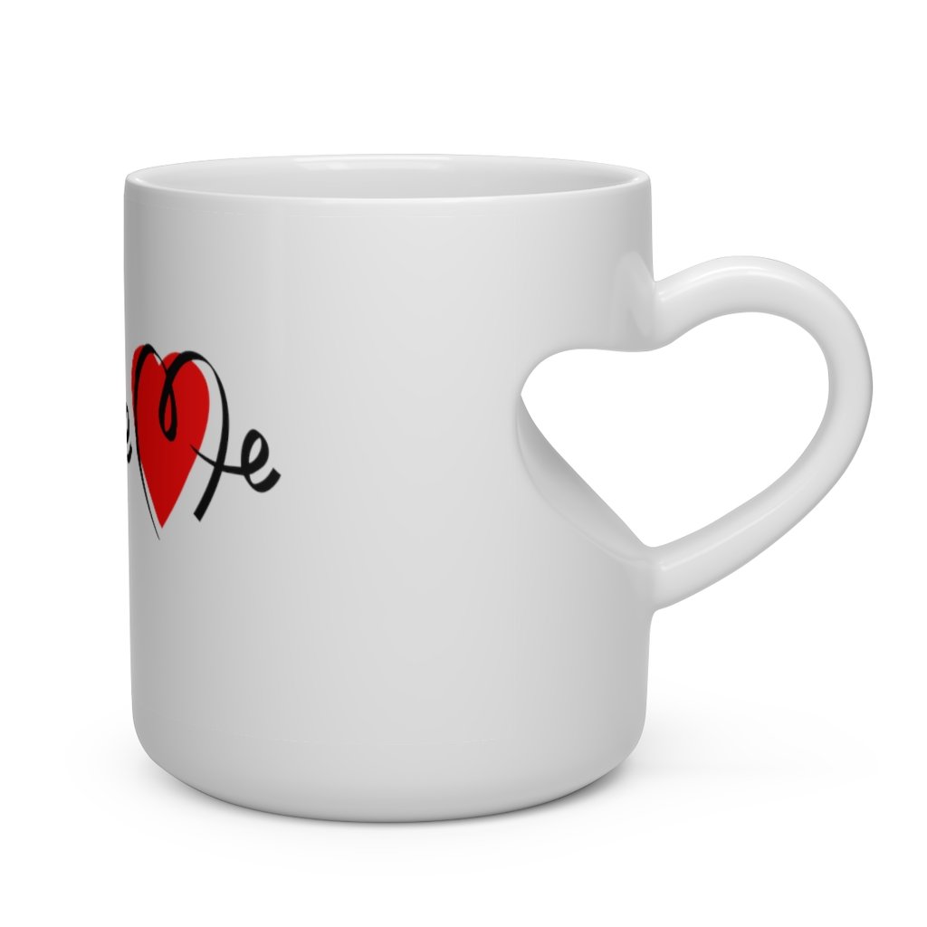I love ME Heart Shape Mug Mug Printify 11oz 