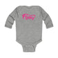 Infant Long Sleeve Bodysuit Kids clothes Printify Heather 6M 