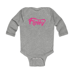 Infant Long Sleeve Bodysuit Kids clothes Printify Heather NB 