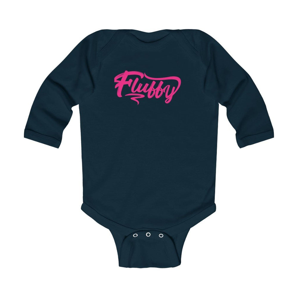 Infant Long Sleeve Bodysuit Kids clothes Printify Navy 6M 
