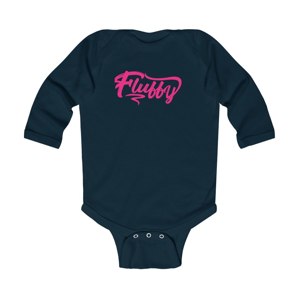Infant Long Sleeve Bodysuit Kids clothes Printify Navy 6M 