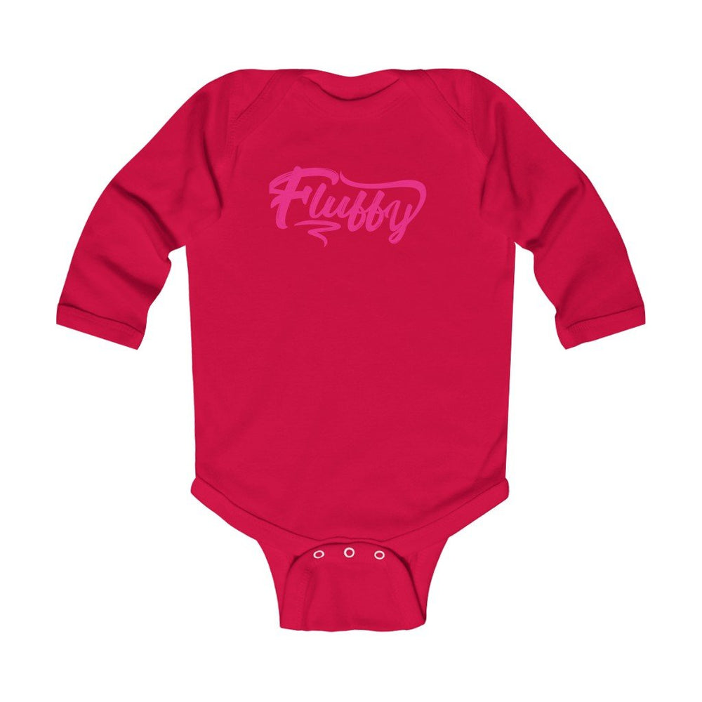 Infant Long Sleeve Bodysuit Kids clothes Printify Red 6M 