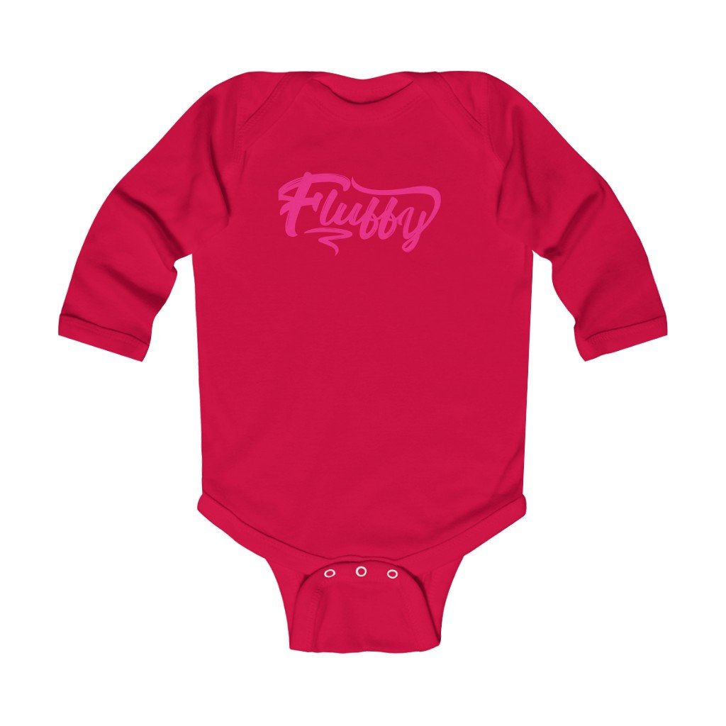 Infant Long Sleeve Bodysuit Kids clothes Printify Red 6M 