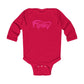 Infant Long Sleeve Bodysuit Kids clothes Printify Red 6M 