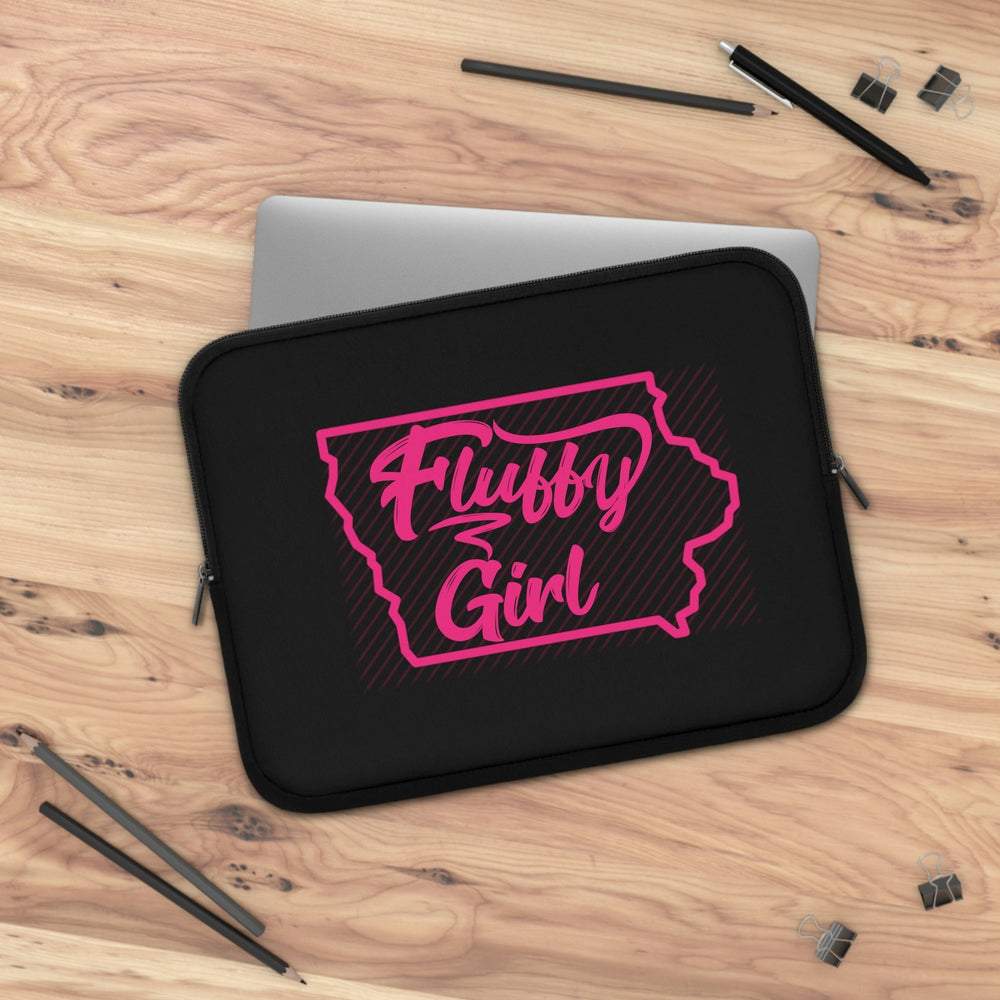 Iowa Fluffy Laptop Sleeve Laptop Sleeve Printify 