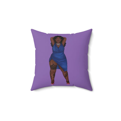 Kendra Spun Polyester Square Pillow Home Decor Printify 14" × 14" 