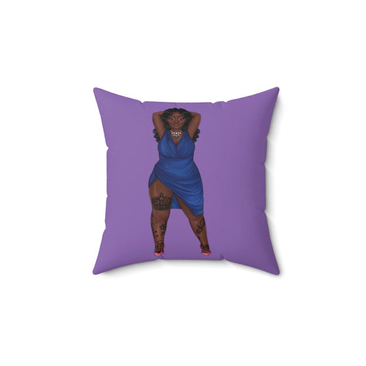 Kendra Spun Polyester Square Pillow Home Decor Printify 14" × 14" 