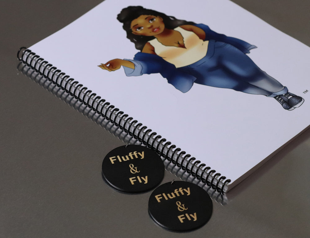 Lady In Blue Notebook My Beautiful Fluff 