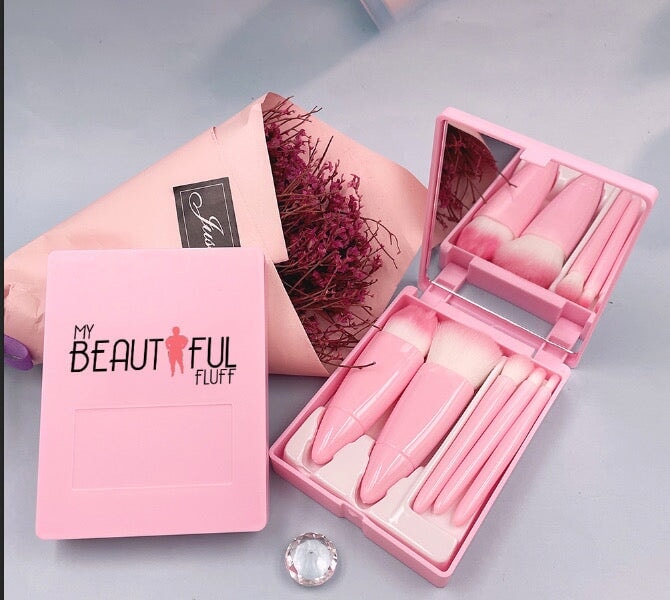 Live Sale My Beautiful Fluff Jetsetter Compact Beauty Brush Kit My Beautiful Fluff 