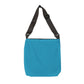My Beautiful Fluff Adjustable Tote Bag in Turquoise Bags Printify 