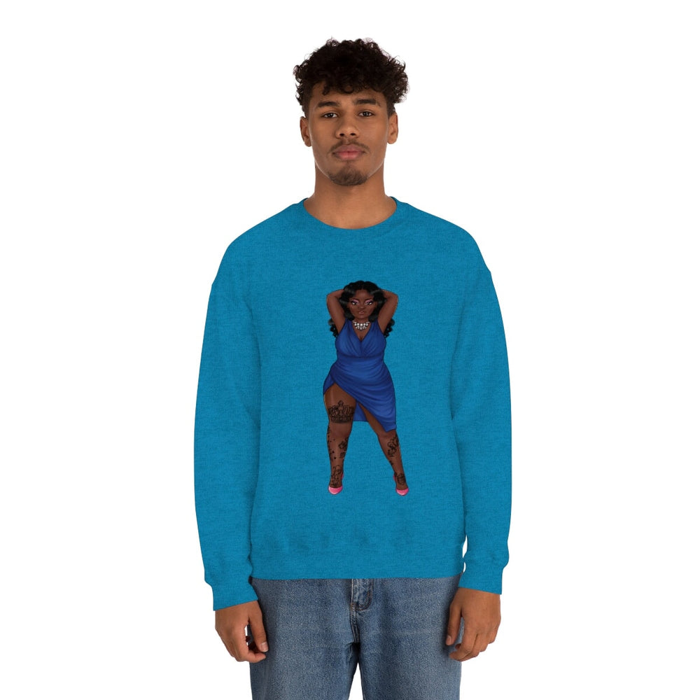 My Beautiful Fluff Show Off Your Fluff Kendra Unisex Heavy Blend Crewneck Sweatshirt Sweatshirt Printify 