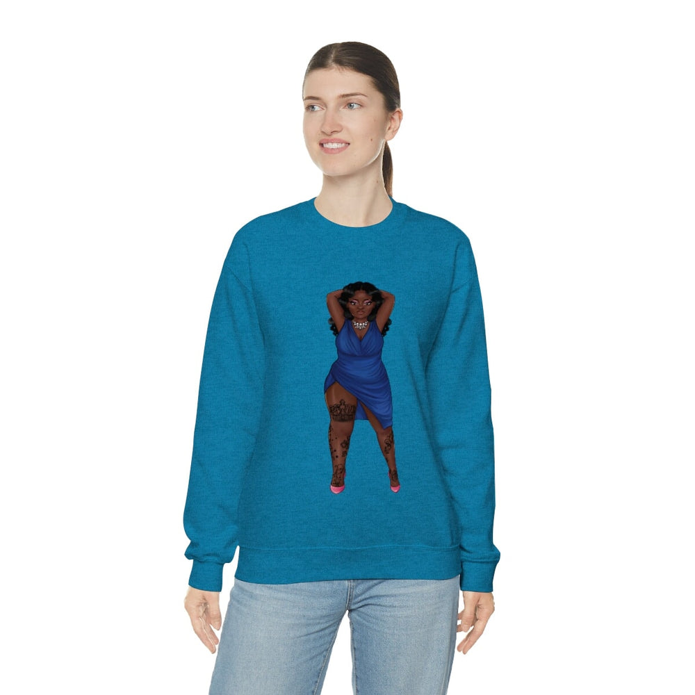 My Beautiful Fluff Show Off Your Fluff Kendra Unisex Heavy Blend Crewneck Sweatshirt Sweatshirt Printify 