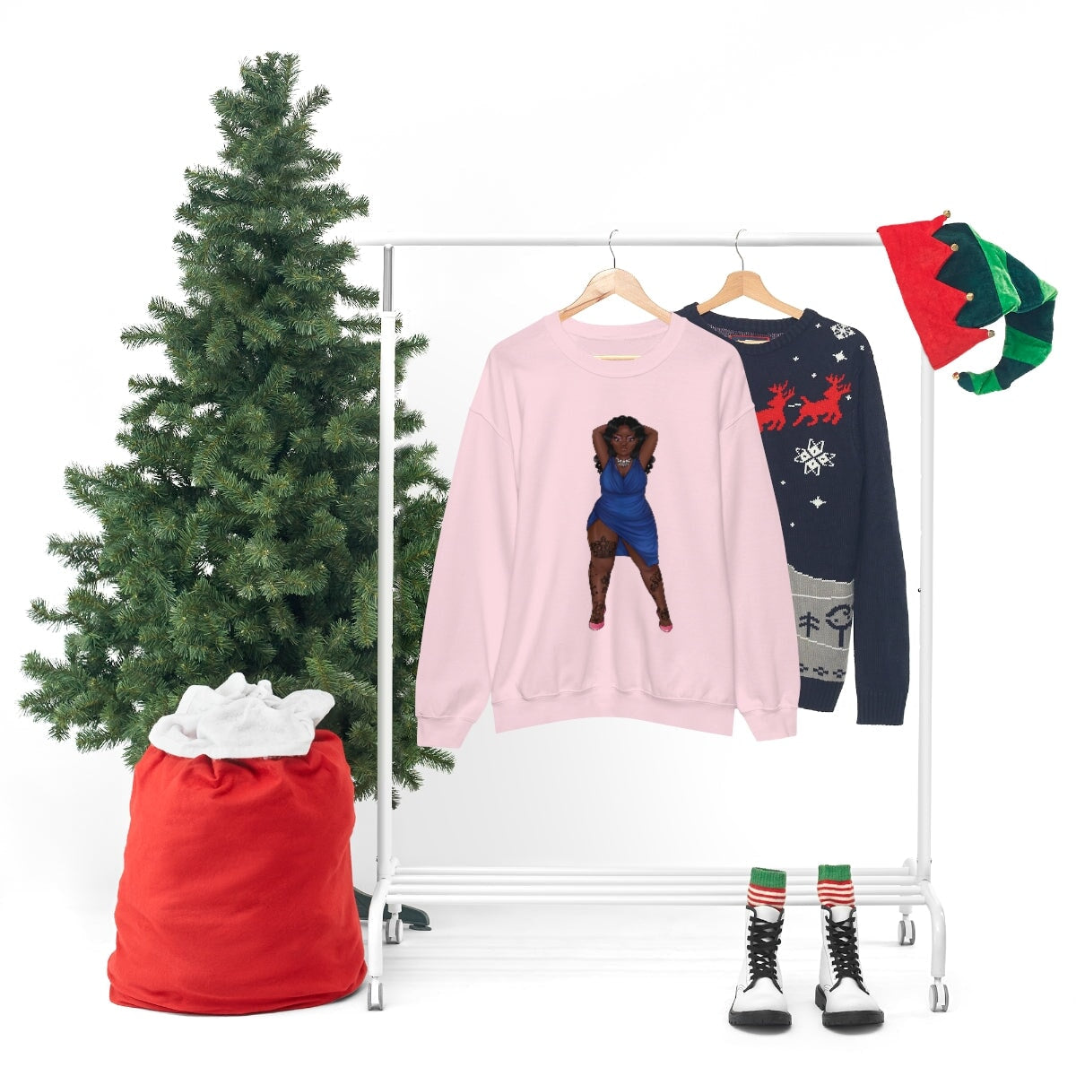 My Beautiful Fluff Show Off Your Fluff Kendra Unisex Heavy Blend Crewneck Sweatshirt Sweatshirt Printify 