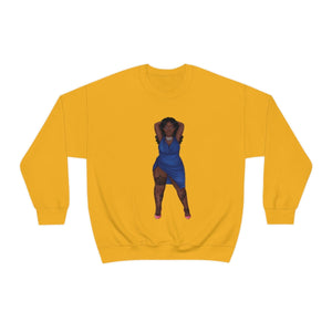 My Beautiful Fluff Show Off Your Fluff Kendra Unisex Heavy Blend Crewneck Sweatshirt Sweatshirt Printify S Gold 