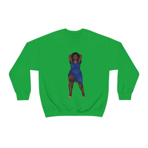 My Beautiful Fluff Show Off Your Fluff Kendra Unisex Heavy Blend Crewneck Sweatshirt Sweatshirt Printify S Irish Green 