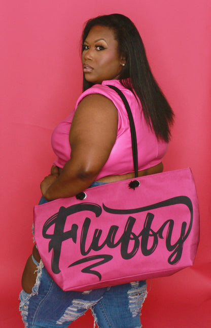 My Beautiful Fluff Zippered Pink Fluffy Weekender Bag My Beautiful Fluff 
