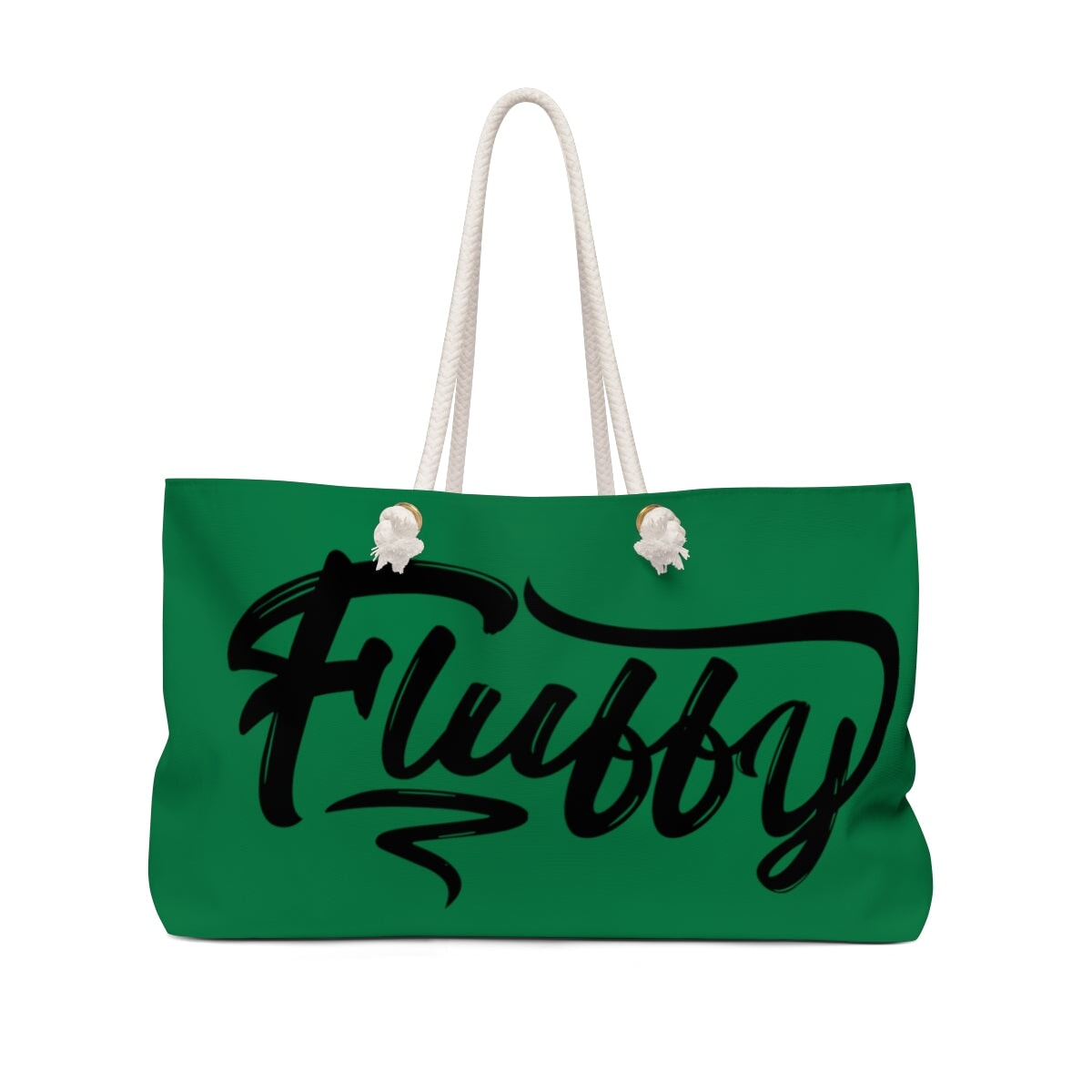 My Beautiful Fluffy Bottega Green Weekender Bag Bags Printify 