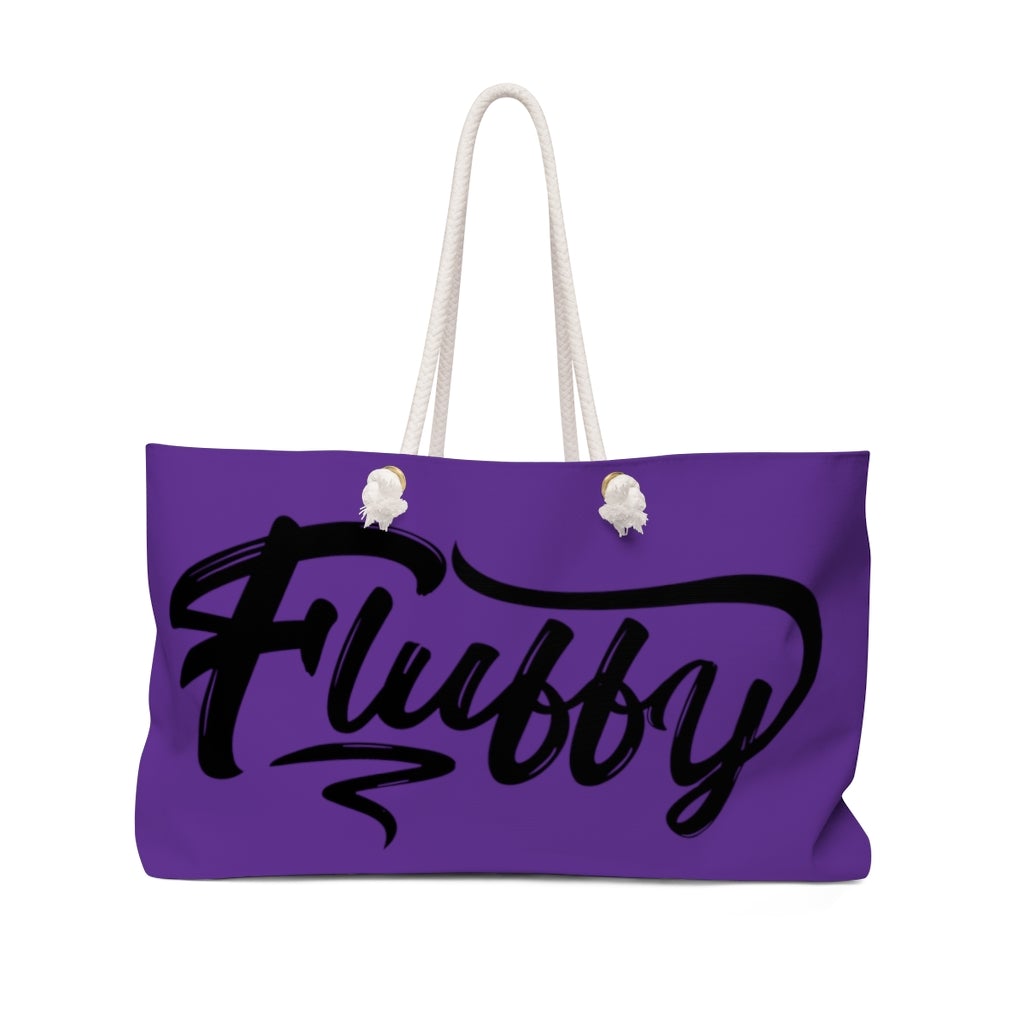 My Beautiful Fluffy Purple Weekender Bag Bags Printify 24" × 13" 