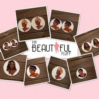 Natural Hair Collection Earring Bundle PHYSICAL My Beautiful Fluff 