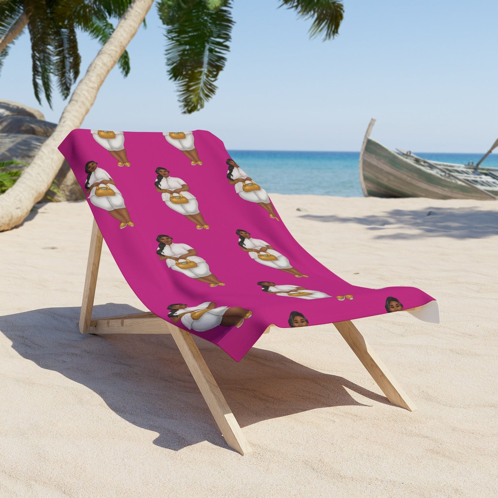 Nicole Plus Size Beach Towel Home Decor Printify 