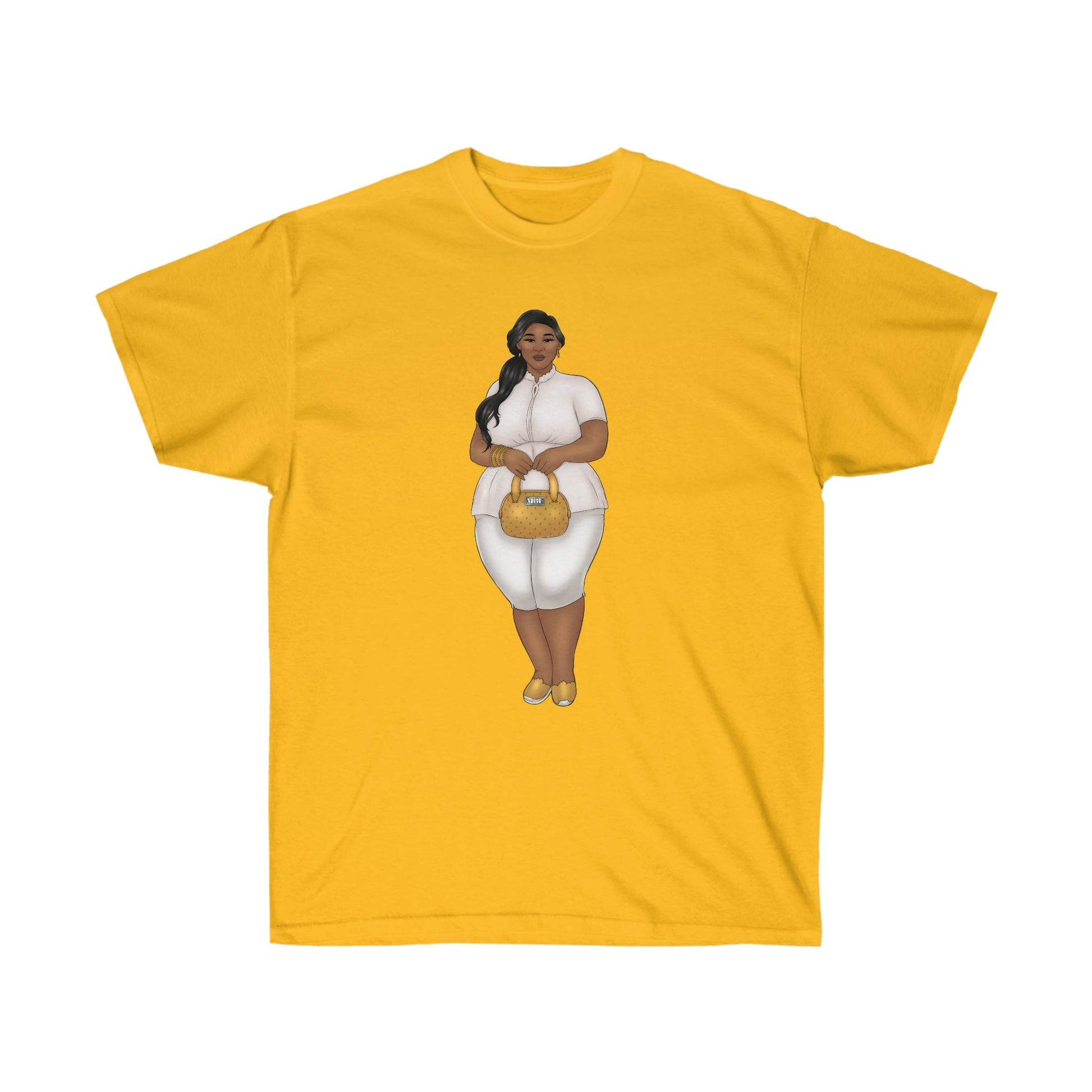 Nicole Show Off Your Fluff Unisex Ultra Cotton Tee S- 5XL T-Shirt Printify Gold S 