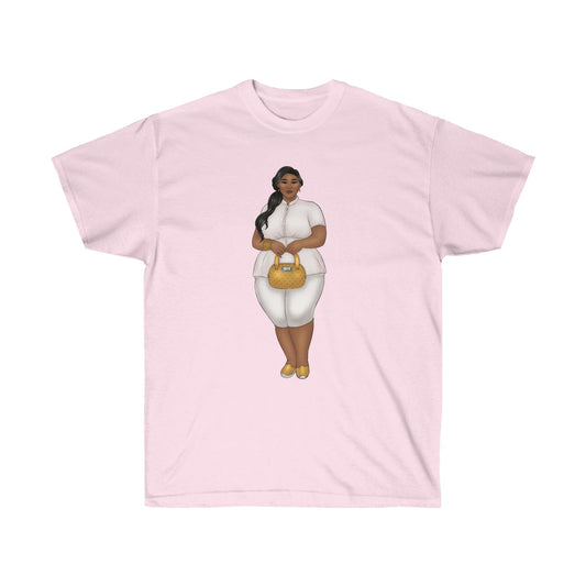 Nicole Show Off Your Fluff Unisex Ultra Cotton Tee S- 5XL T-Shirt Printify Light Pink S 
