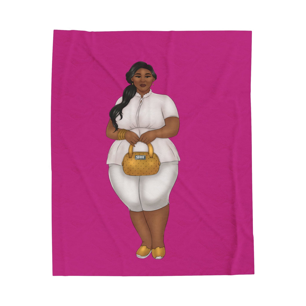 Nicole Velveteen Plush Blanket All Over Prints Printify 30" × 40" 