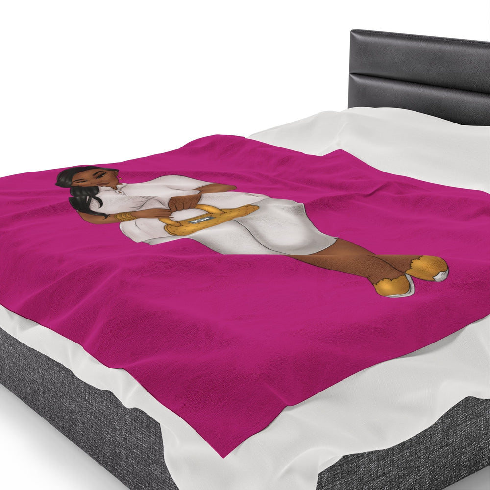 Nicole Velveteen Plush Blanket All Over Prints Printify 