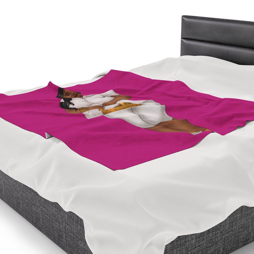Nicole Velveteen Plush Blanket All Over Prints Printify 