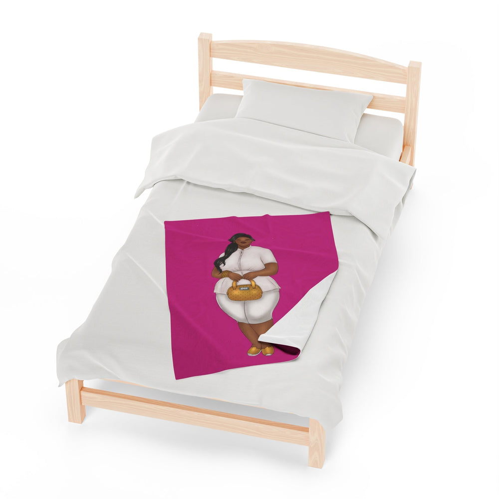 Nicole Velveteen Plush Blanket All Over Prints Printify 