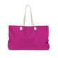 Pink Fluffy Weekender Bag Bags Printify 