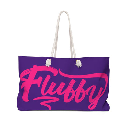 Purple & Pink Fluffy Weekender Bag Bags Printify 24" × 13" 