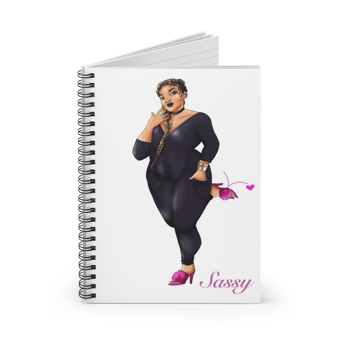 Rasheedah Sassy Notebook Paper products Printify 