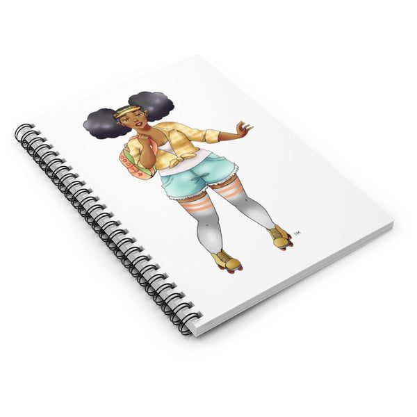 Retro Skater Small Spiral Notebook - Ruled Line Paper products Printify 