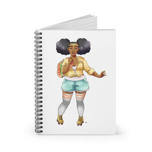 Retro Skater Small Spiral Notebook - Ruled Line Paper products Printify 