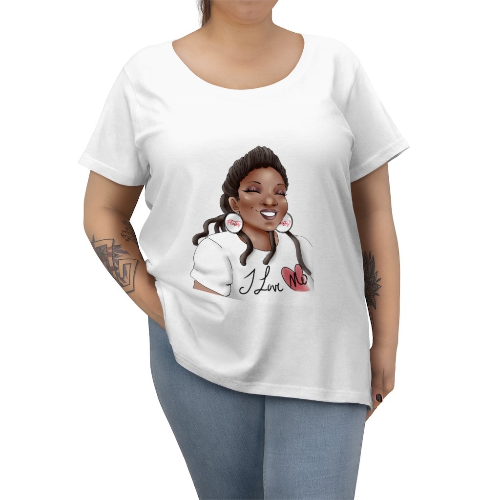 Shuquanta Women's Curvy Tee T-Shirt Printify 