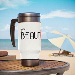 Stainless Steel Travel Mug with Handle, 14oz Mug Printify 