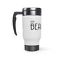 Stainless Steel Travel Mug with Handle, 14oz Mug Printify 