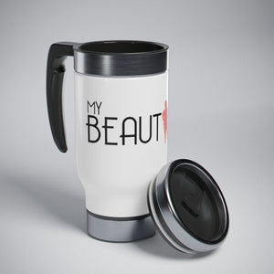 Stainless Steel Travel Mug with Handle, 14oz Mug Printify 